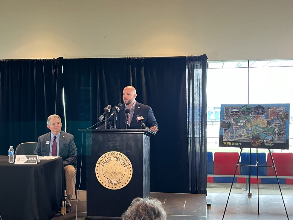REV Entertainment held a news conference Thursday, March 23, 2023 to update the public on a...