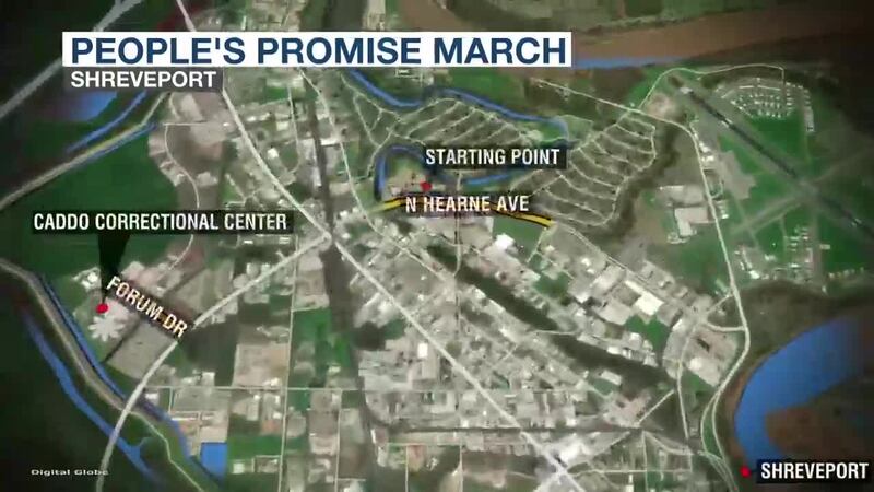 Beginning at noon, organizers will march from 1310 North Hearne Avenue to the Caddo...