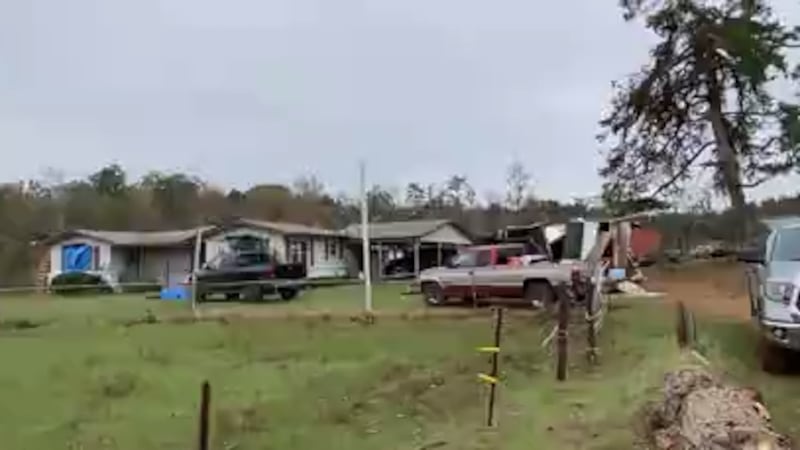 Hughes Springs home damaged by storm