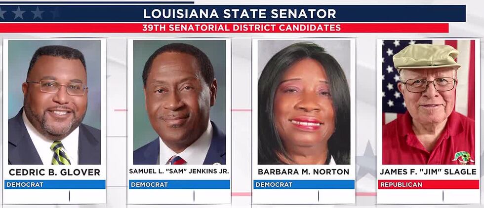 Four candidates vying for Louisiana Senate District 39 seat