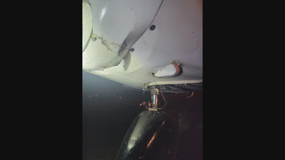 Pilot Glen Kinsey said he hit a deer on the runway at Shreveport's Downtown Airport while...