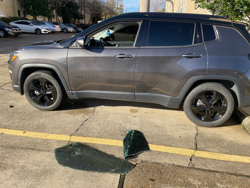 Over 60 vehicles were broken into in the parking lot of the Creeks of River Ridge Apartments...