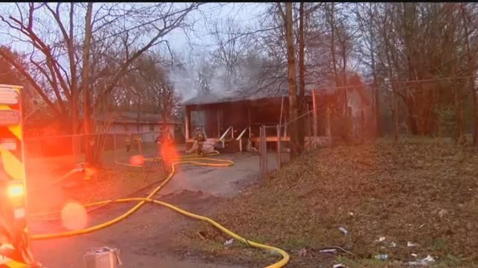 A woman suffered burns and cuts to her arms and hands when fire heavily damaged her home in...