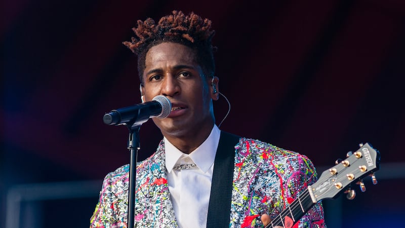 FILE - Jon Batiste performs during the Global Citizen festival on Sept. 25, 2021 in New York....