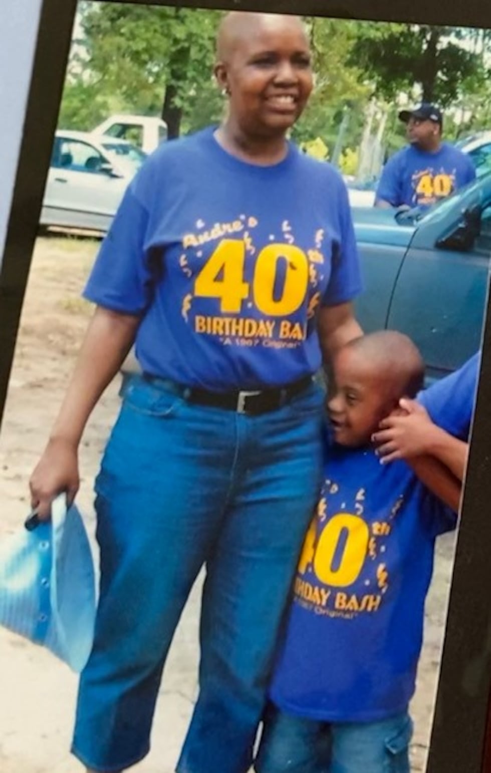 Paul Marshall, Jr with his mother, Latonya, before she died in 2009.