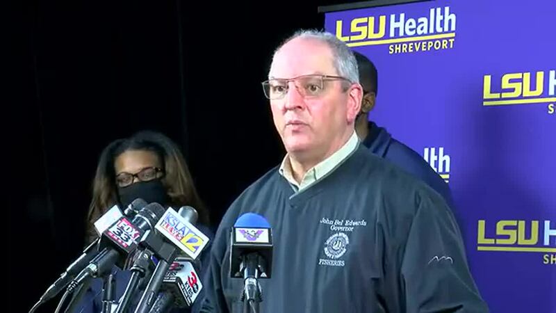 La. Gov. John Bel Edwards visits LSU Health Shreveport
