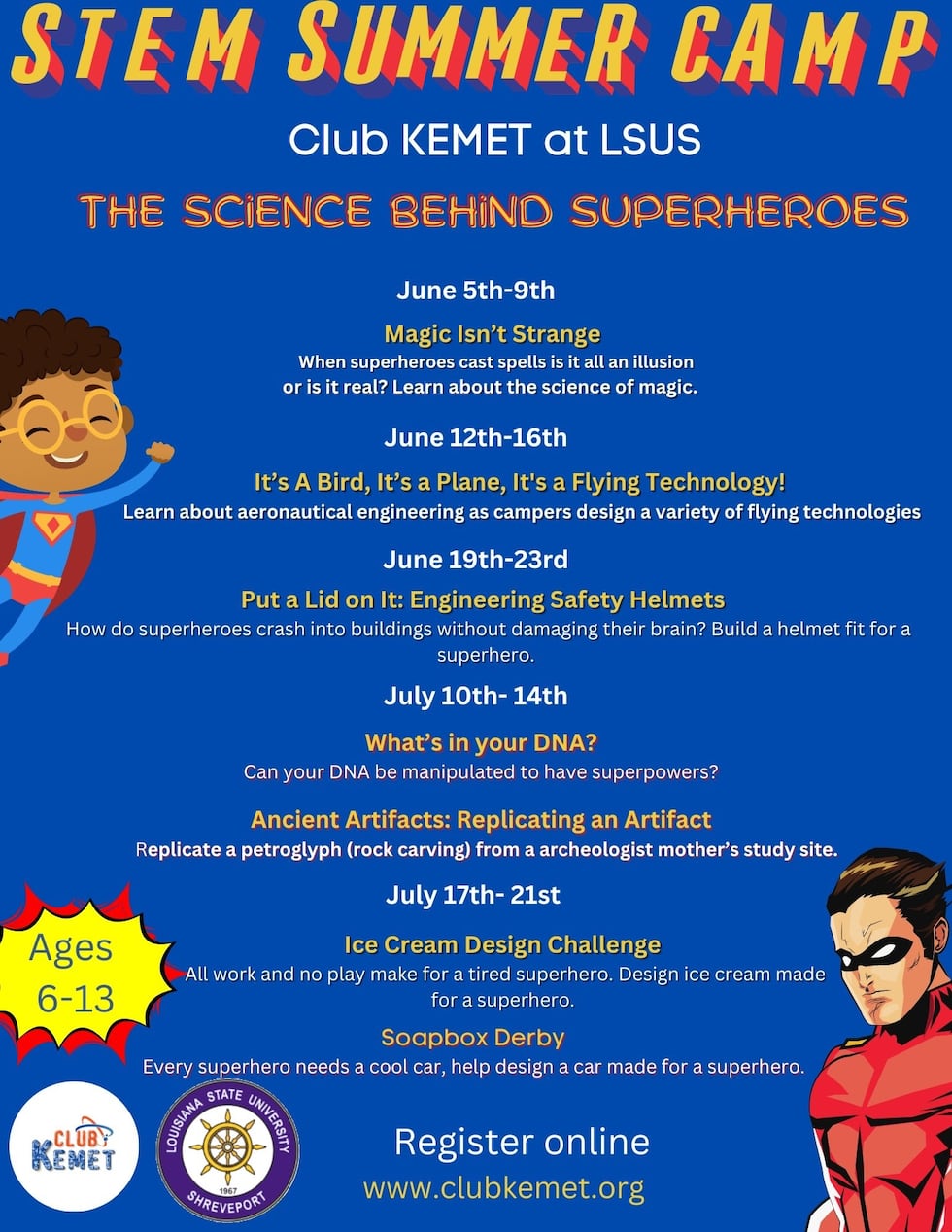 Science behind Superheroes: Club KEMET to offer STEM summer camp at LSUS