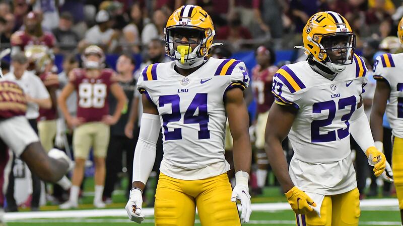 LSU cornerback Jarrick Bernard-Converse (24)
