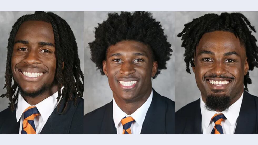 (From left) Devin Chandler, Lavel Davis Jr., and D'Sean Perry