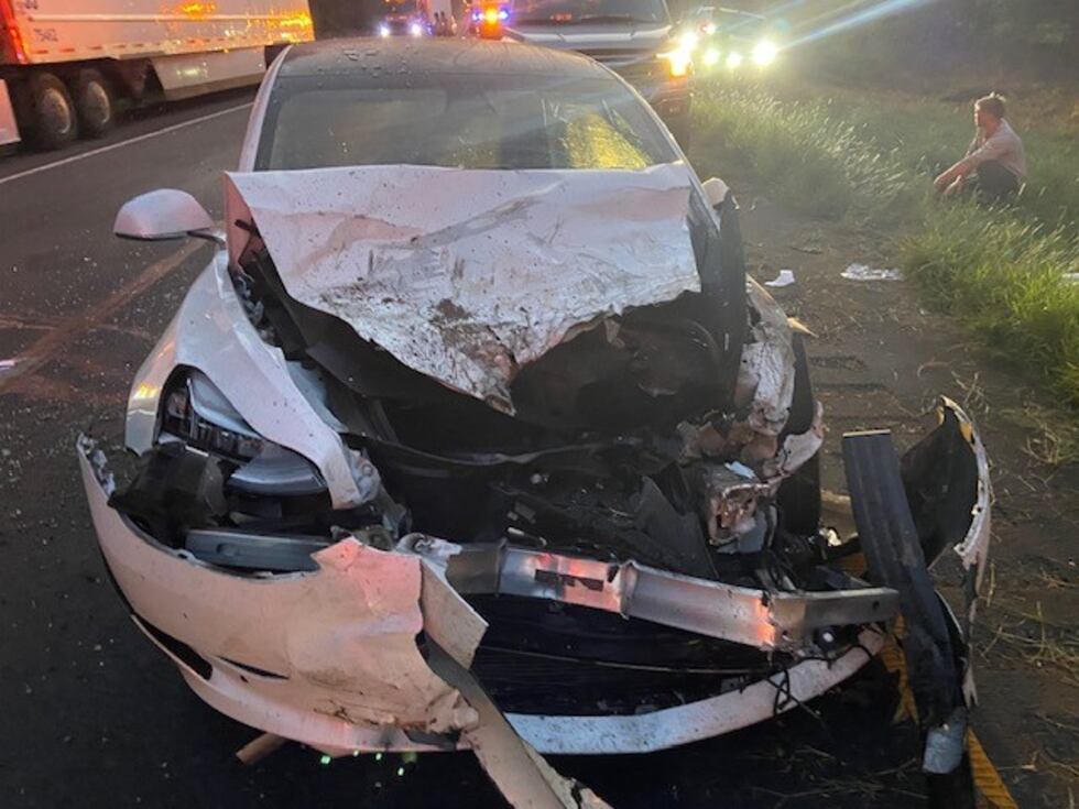 A trooper with Arkansas State Police and two volunteer firemen were injured in this crash on...