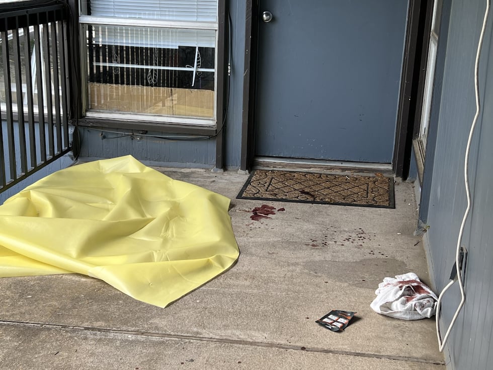 One man was reportedly shot and killed and another man was injured at The Jolie Apartments.