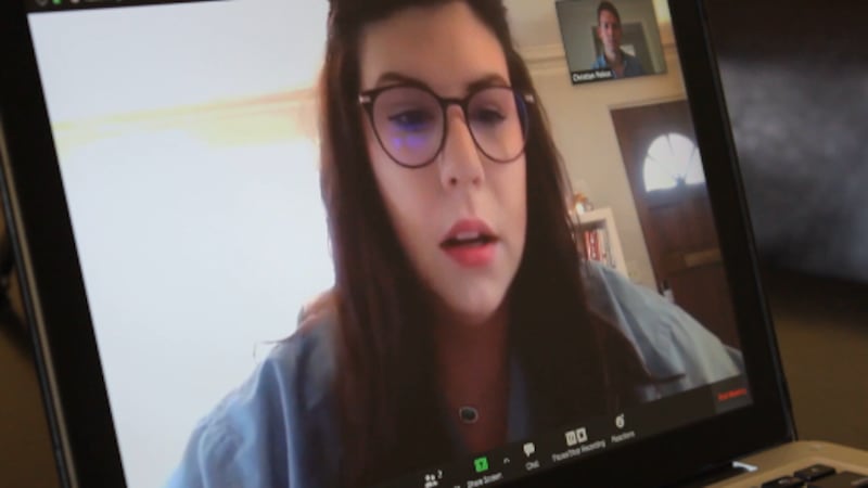 Taylor Thompson, a third year medical student at LSU Health Sciences Center, is helping...