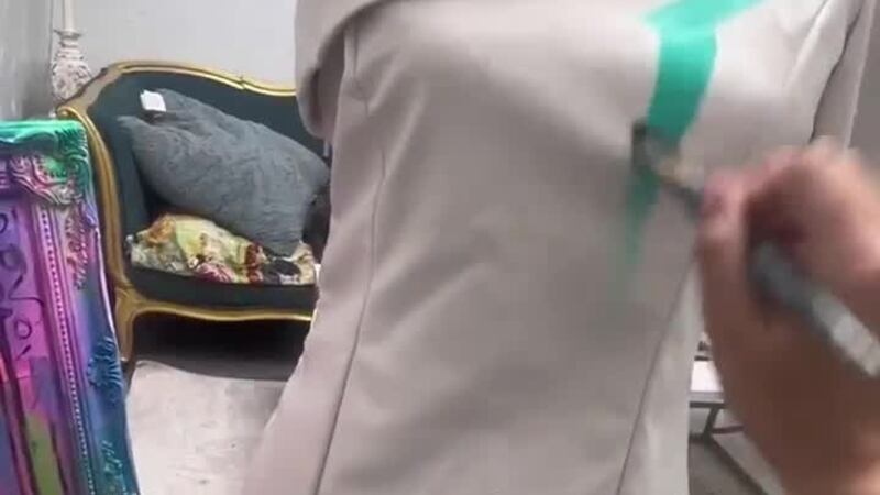 Video of painted dress to match artwork by Ponchatoula artist goes viral