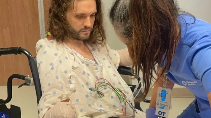 Michael Kohlhof, 35, was diagnosed with typhus, an infectious disease spread to humans by...