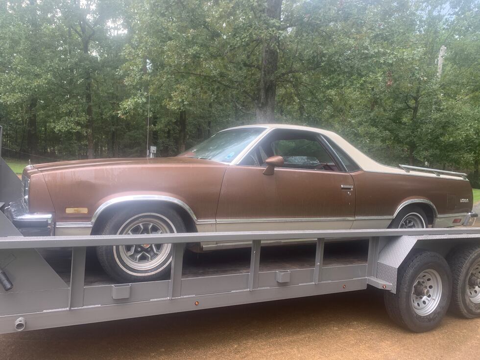 Tonya Hilburn's husband surprised her with her grandfather's old 1982 El Camino.