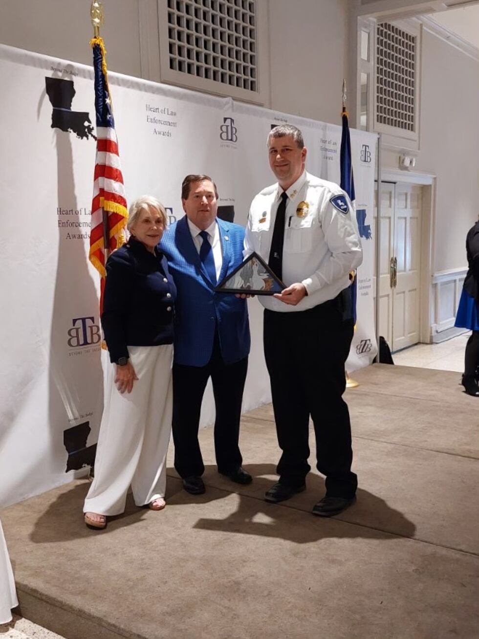 Chief Shayne Gibson awarded the “Heart of Law Enforcement” recognition.