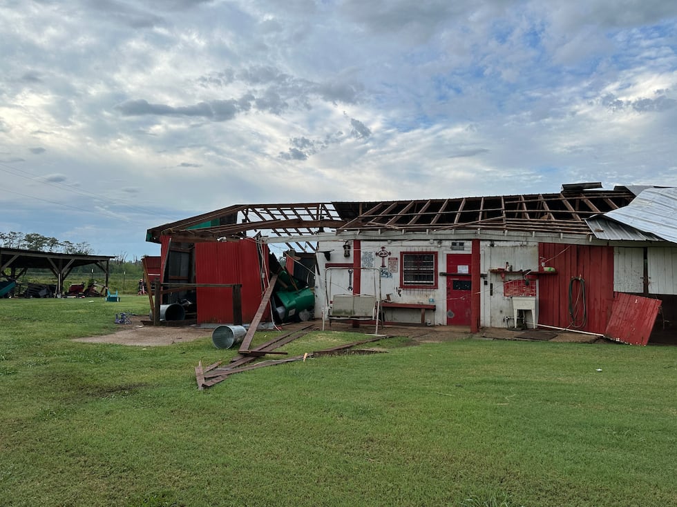 Damage at Dogwood Stables