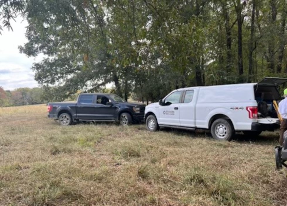Human remains were found in a heavily wooded area in McCurtain County, Okla. on Saturday, Oct....