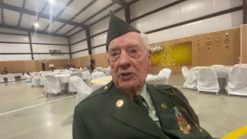 WWII veteran Jack Hetzel celebrated his 100th birthday Saturday. (Source: KLTV Staff)