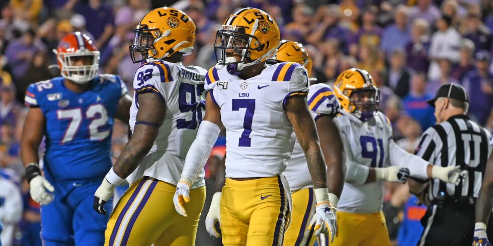 LSU Safety Grant Delpit (No. 7)