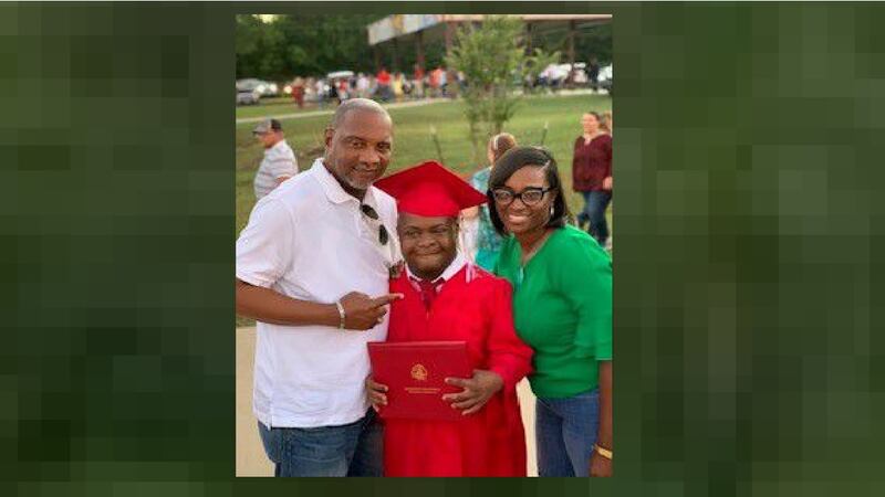 When Paul Jr. heard his name announced he danced his way to get his diploma.