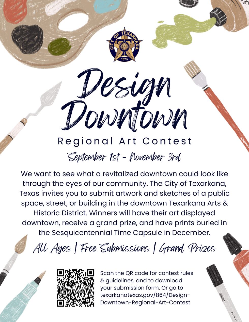 Design Downtown Regional Art Contest for Texarkana, Texas.