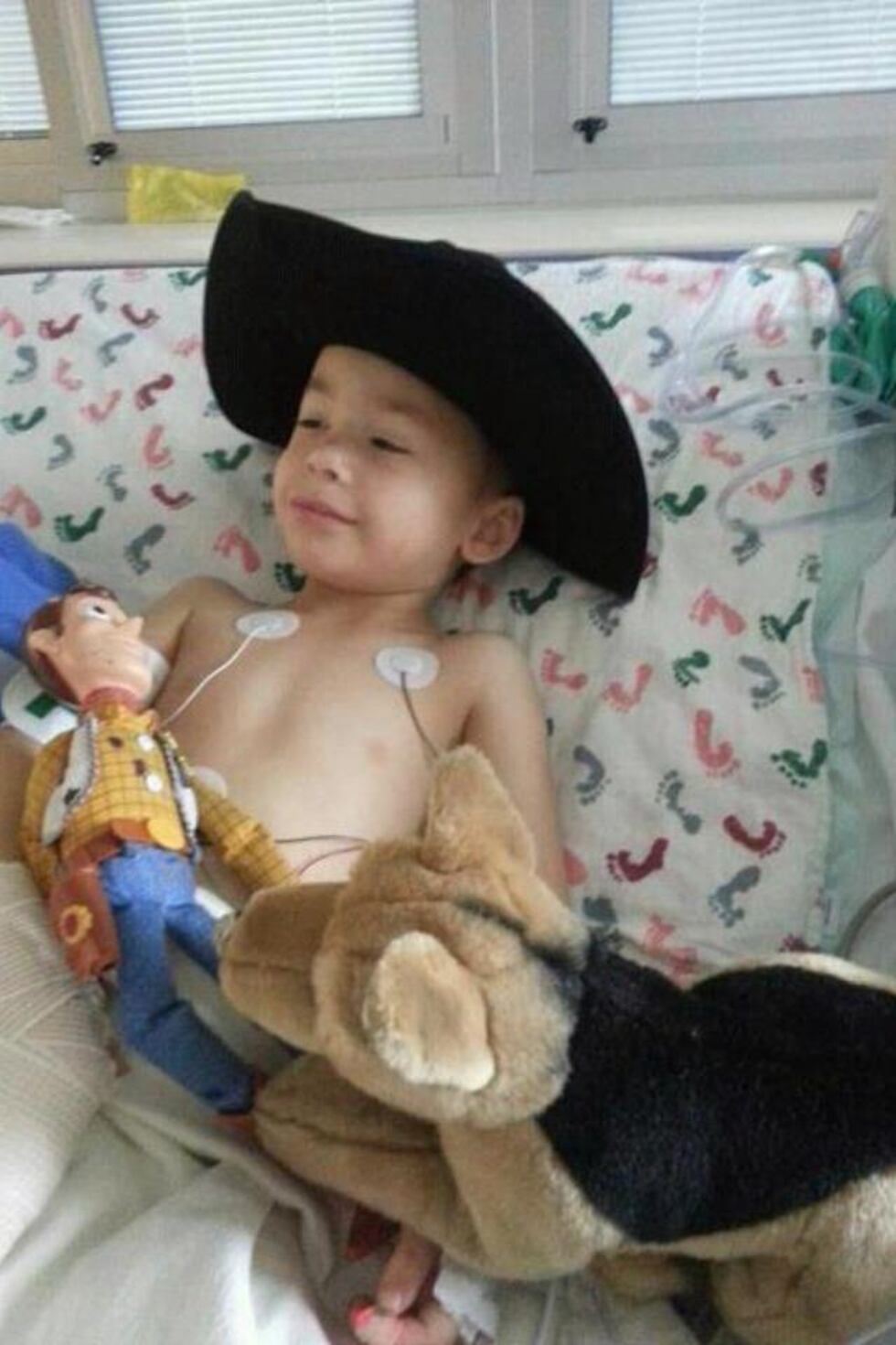 Alex Flowers, 4, at Children's Hospital in Dallas