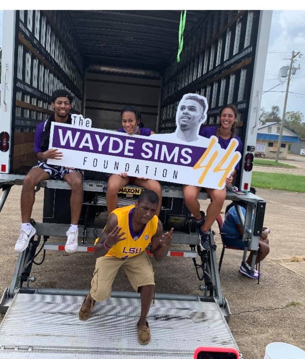 The Wayde Sims Foundation is named after Wayne's son, a star basketball player with the LSU...