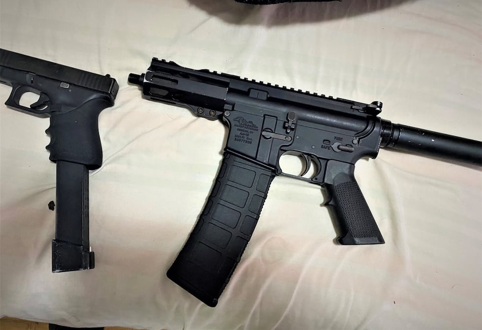 The 15-year-old was found with 3 firearms.