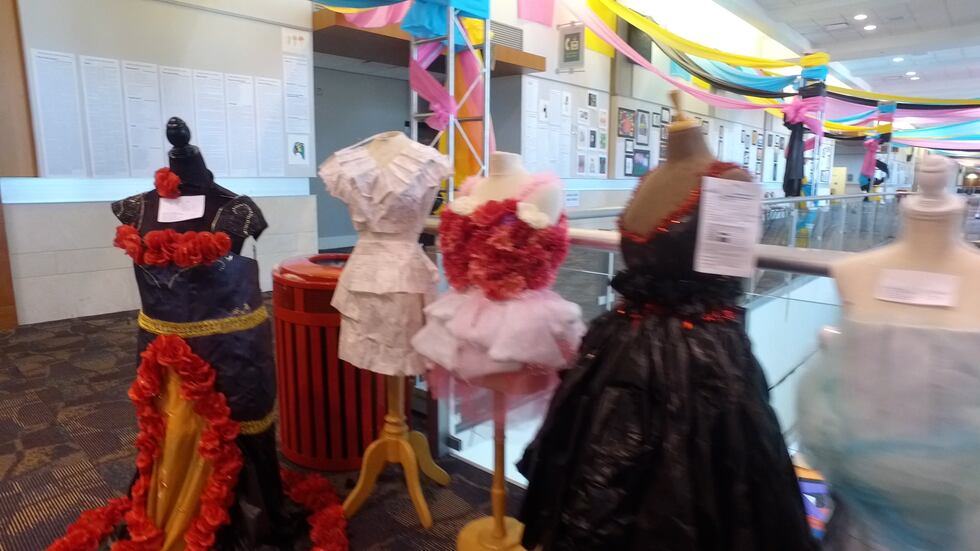 Some of the fashion created by students