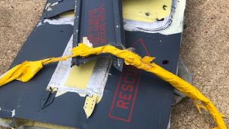 On Friday, Sept. 15, 2023, the door of an aircraft from Barksdale Air Force Base fell off and...