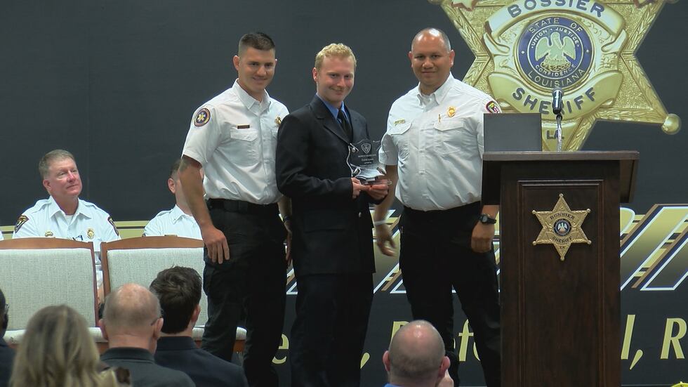 Twelve new Bossier City Fire Department recruits graduated from training Wednesday, July 12,...