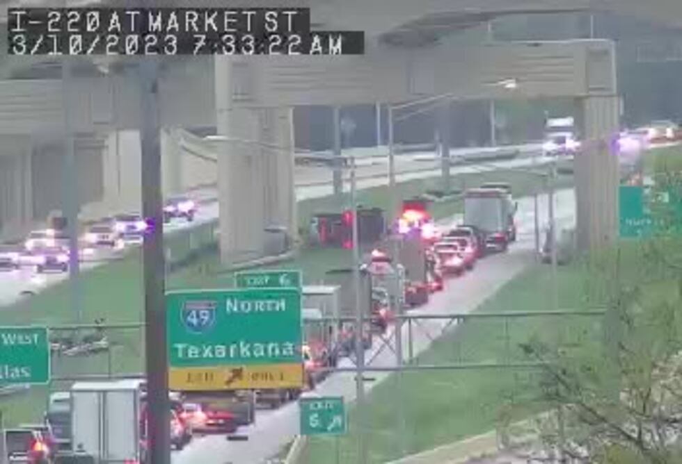 Traffic back-up I-220 westbound.
