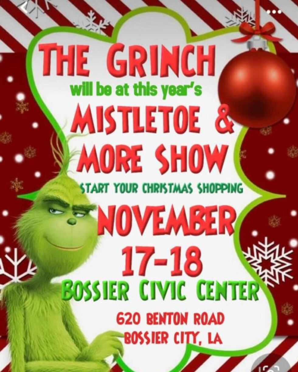 The Annual Mistletoe & More Show will be in Bossier City, La. Nov. 17 and 18, 2023.