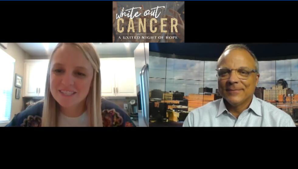 Ro Morvant with the American Cancer Society interviews with KSLA News 12's Doug Warner