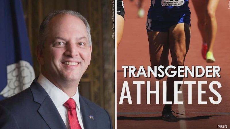 A bill to keep transgender women and girls in Louisiana from competing on college and K-12...