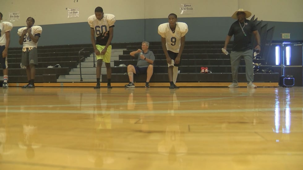 Players during practice