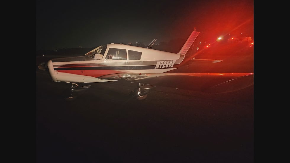 Pilot Glen Kinsey said he hit a deer on the runway at Shreveport's Downtown Airport while...
